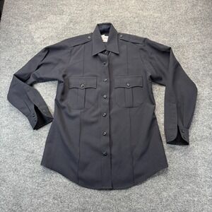 Elbeco Classic TexTrop Shirt Mens Medium M Black Police Security Long Sleeve